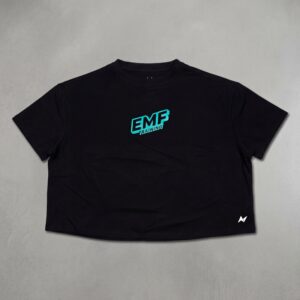 EMF x Northern Spirit I Crop Top Oversize Black (Logo Front)