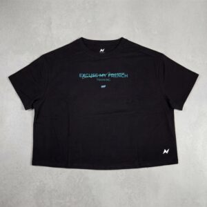 EMF x Northern Spirit I Crop Top Oversize Black (Logo Back)